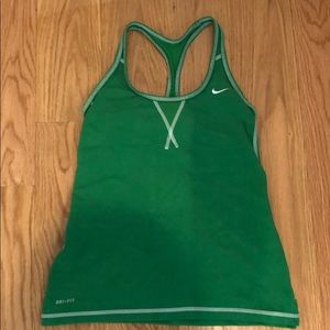 Nike Dri-Fit Green Workout Tank Size S
